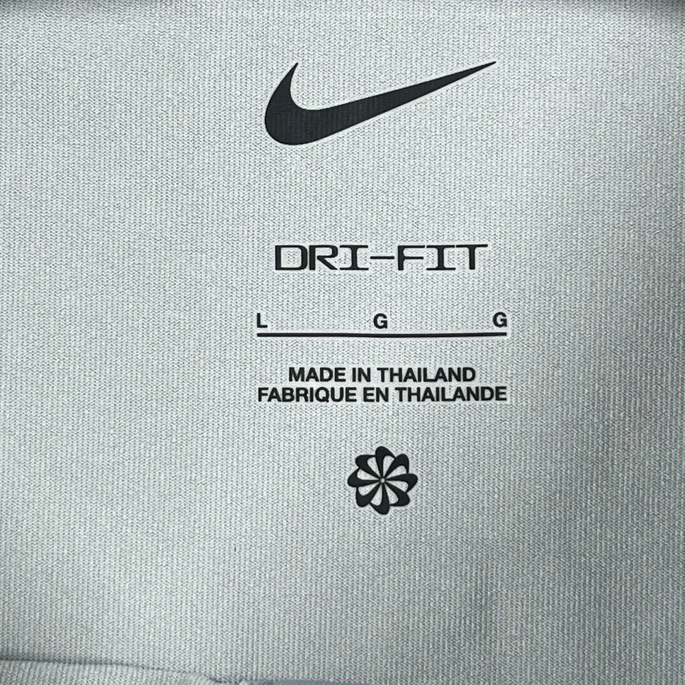 Nike TCU Polo Mens Large Grey Dri-FIT Short Sleeve Embroidered Horned Frogs Logo